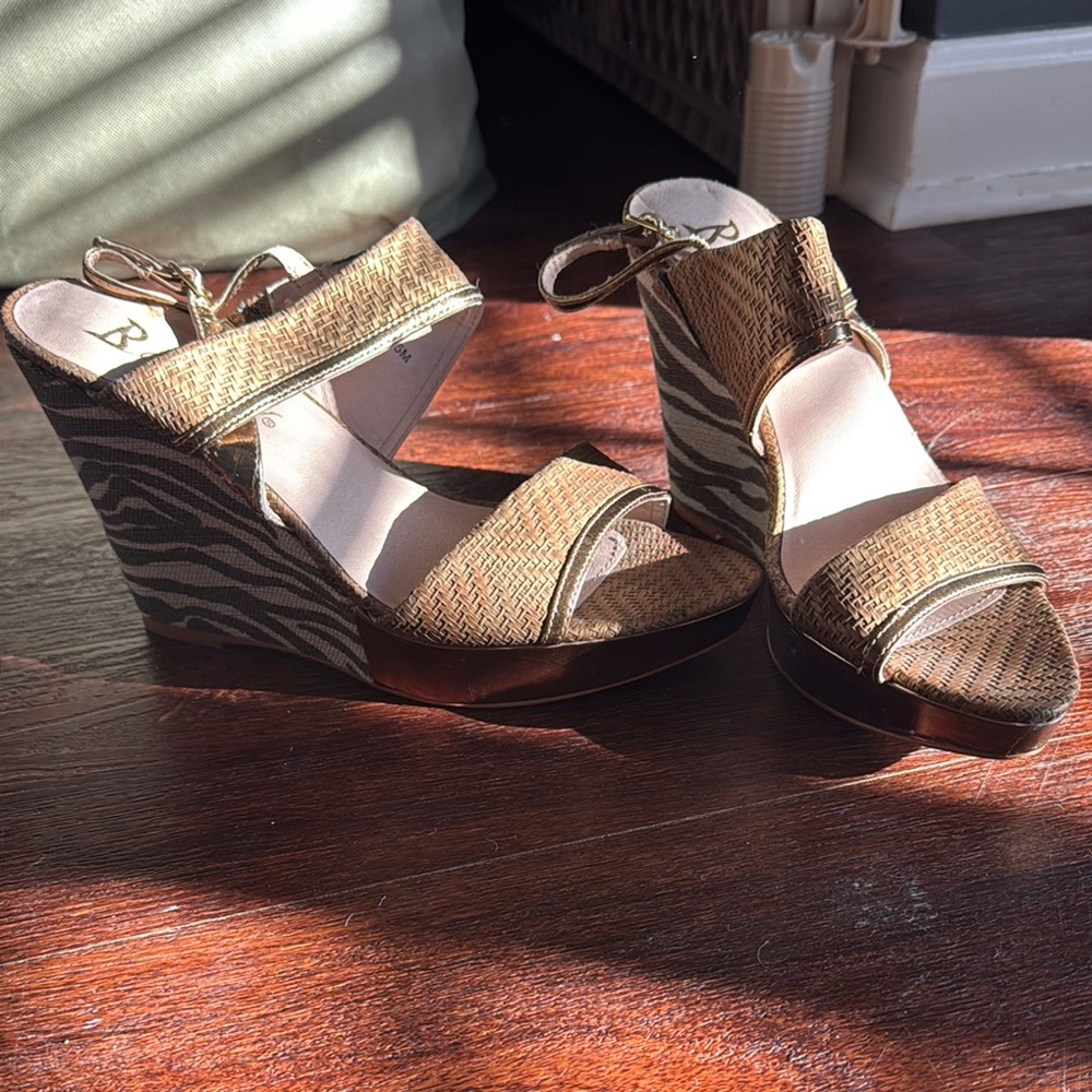 Brown Wedge Sandals